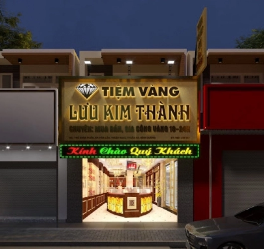 25+ Mẫu bảng hiệu tiệm vàng phù hợp với phong thủy