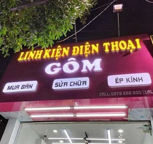 Thiết kế bảng hiệu alu chữ nổi bền đẹp uy tín