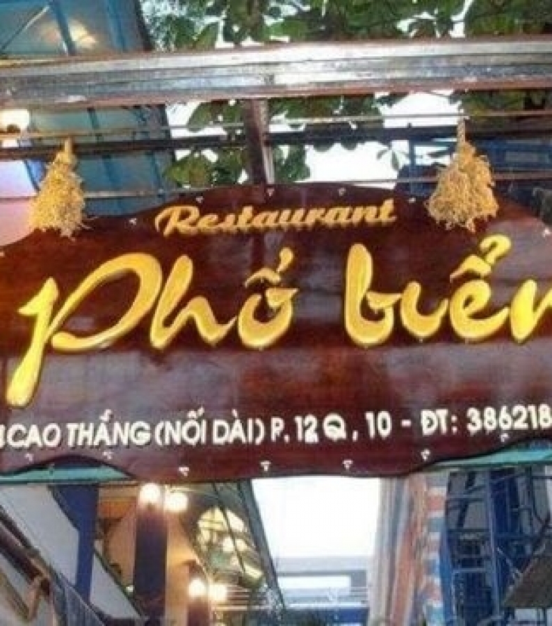 Làm bảng hiệu quán nhậu bình dân tại TPHCM