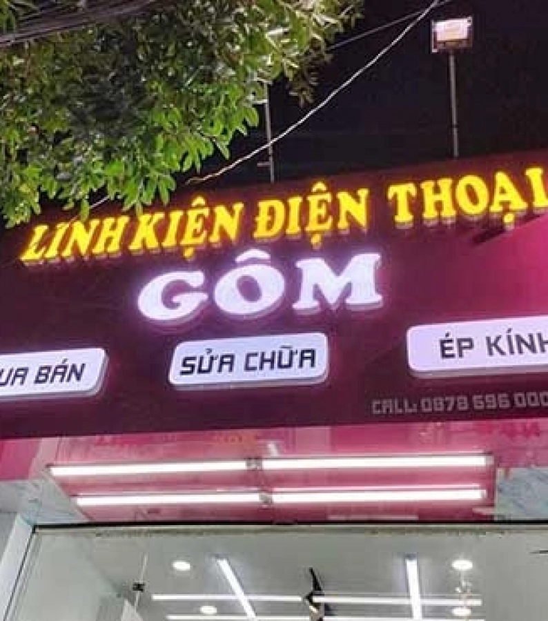 Thiết kế bảng hiệu alu chữ nổi bền đẹp uy tín