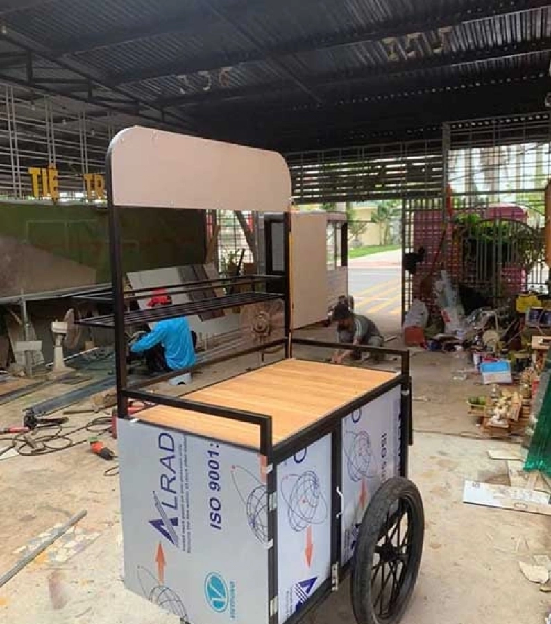 Xe Bán Đồ Ăn Vặt Gấp Gọn TPHCM