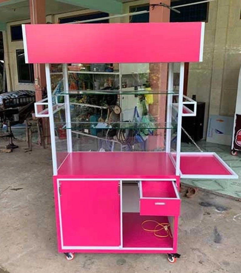 Đóng Xe Bán Hàng Gấp Gọn Theo Yêu Cầu