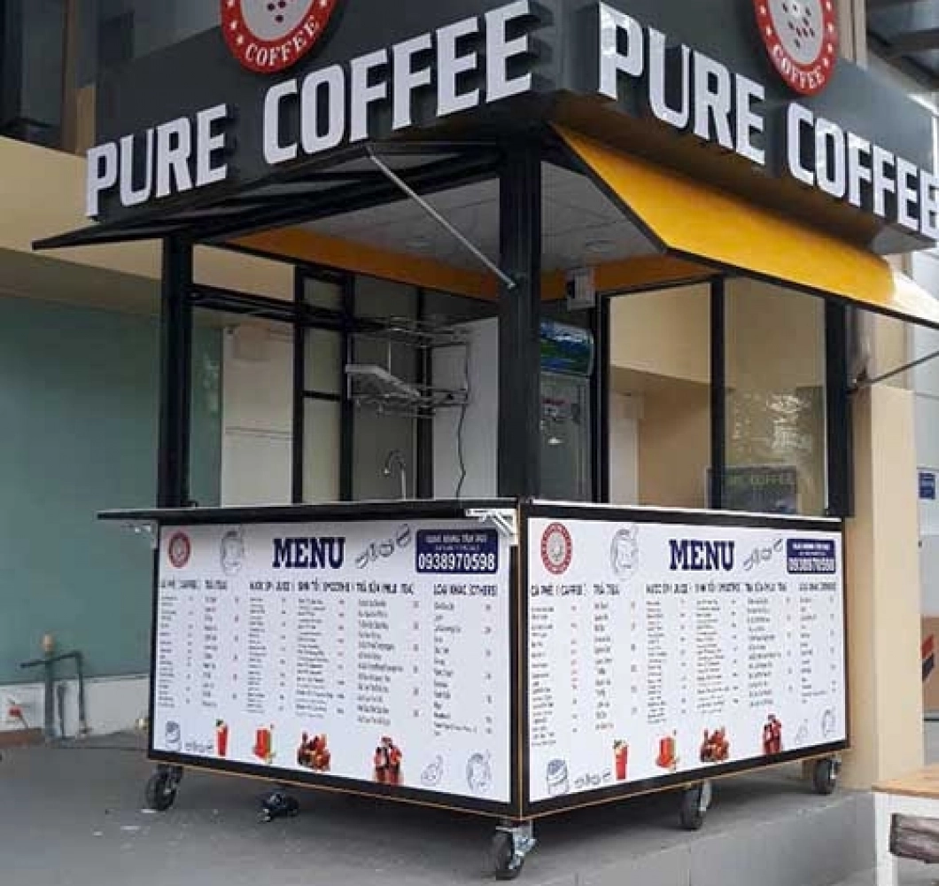 Kiot Bán Hàng Bằng Sắt Hộp