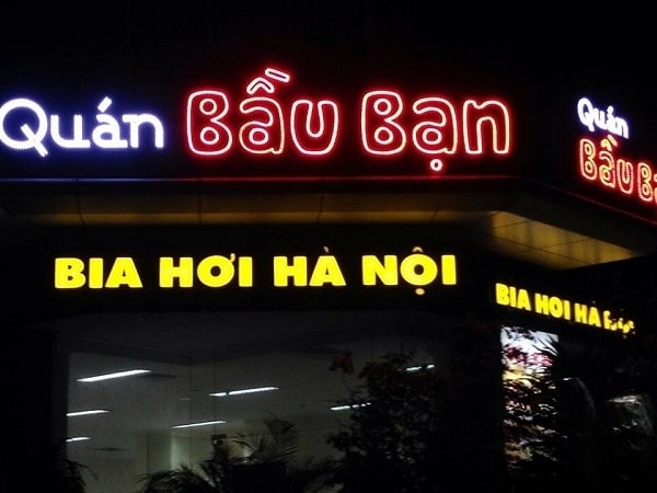 Làm bảng hiệu quán nhậu bình dân tại TPHCM